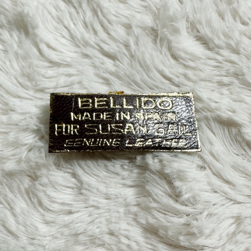 Vintage Bellido Susan Gail Leather Purple Clutch Purse - Picture 6 of 9